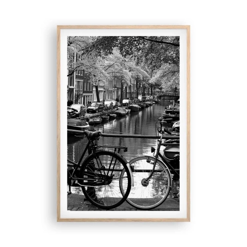 Poster in einem Rahmen aus heller Eiche - Ein sehr holländischer Anblick - 61x91 cm