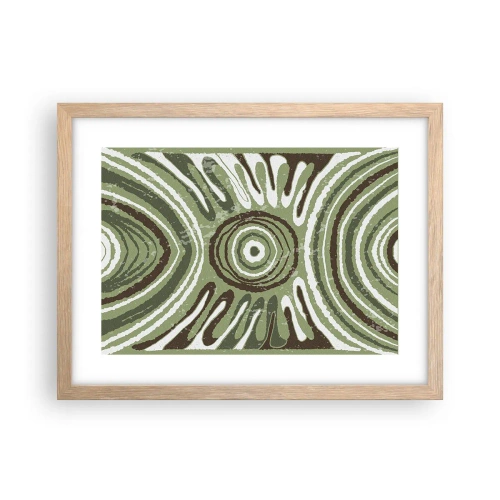 Poster in einem Rahmen aus heller Eiche - Explosion von Emotionen - 40x30 cm