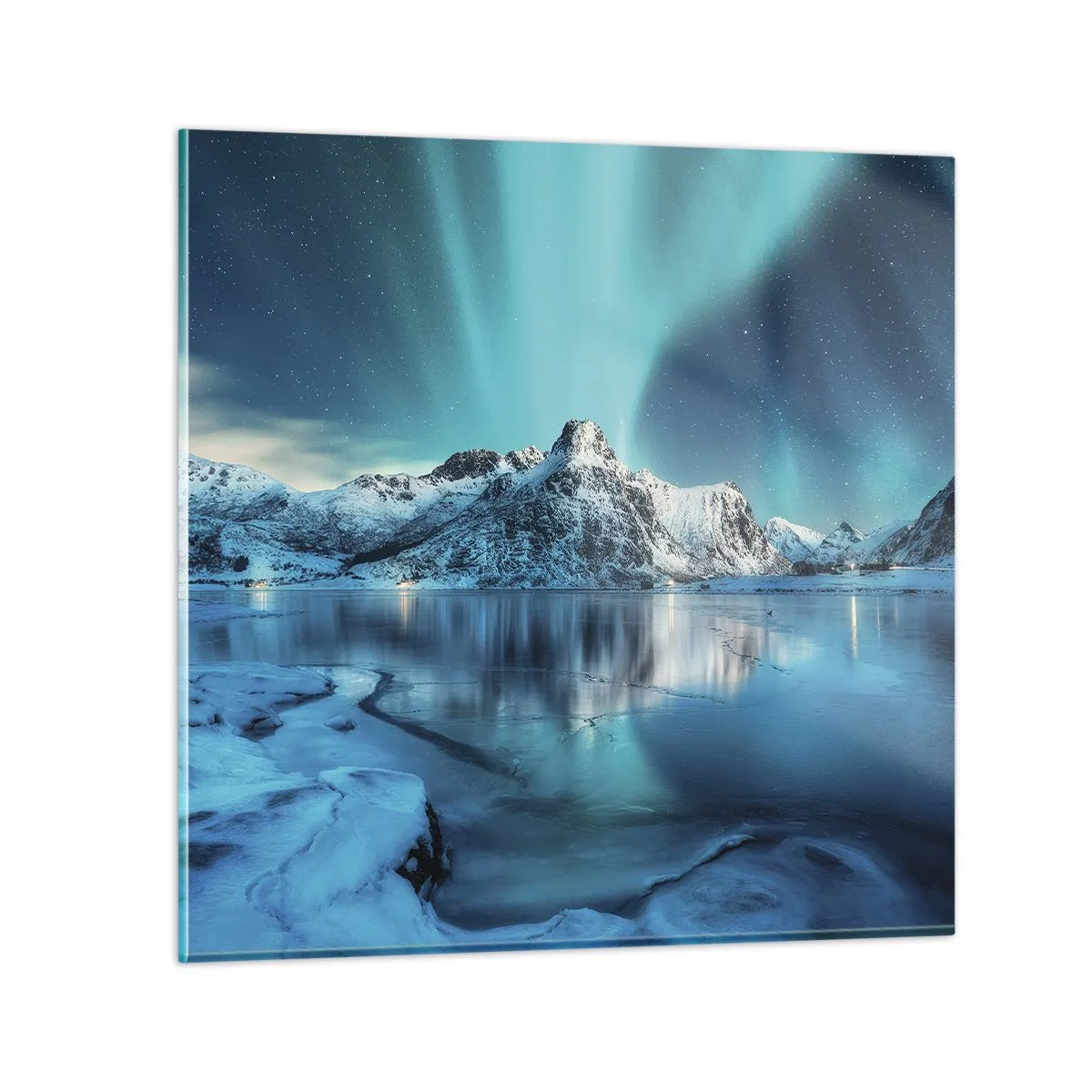 Glasbild - Bild auf glas - Lichtnacht - 40x40 cm