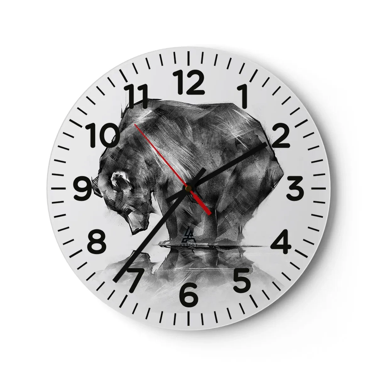 Wanduhr - Glasuhr - Schön, jemanden in der Nähe zu sehen - 30x30 cm