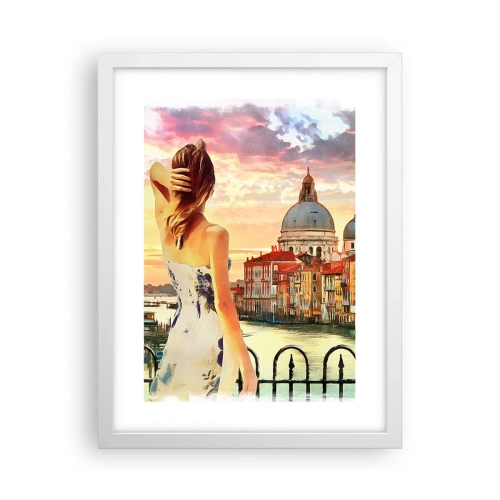 Poster in einem weißen Rahmen - Als Abenteuer nur in ... - 30x40 cm