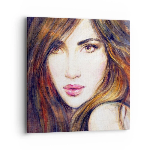 Bild auf Leinwand - Leinwandbild - Einen Penny für deine Gedanken - 40x40 cm