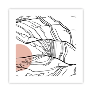 Poster - In einem Netz aus Zweigen - 40x40 cm