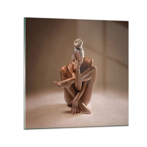 Glasbild - Bild auf glas - Die Einheit von Körper und Geist - 40x40 cm