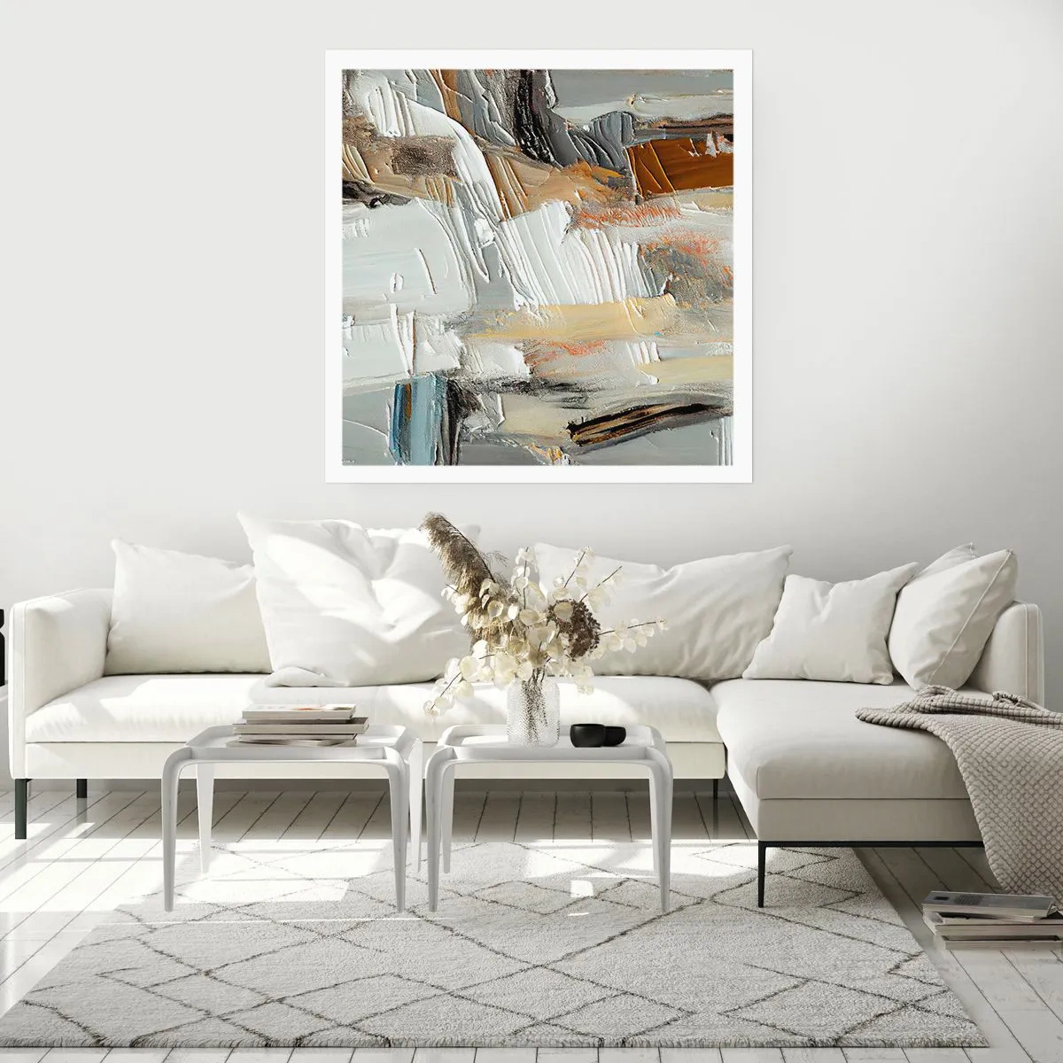 Poster - Bunte Schichten - 50x50 cm