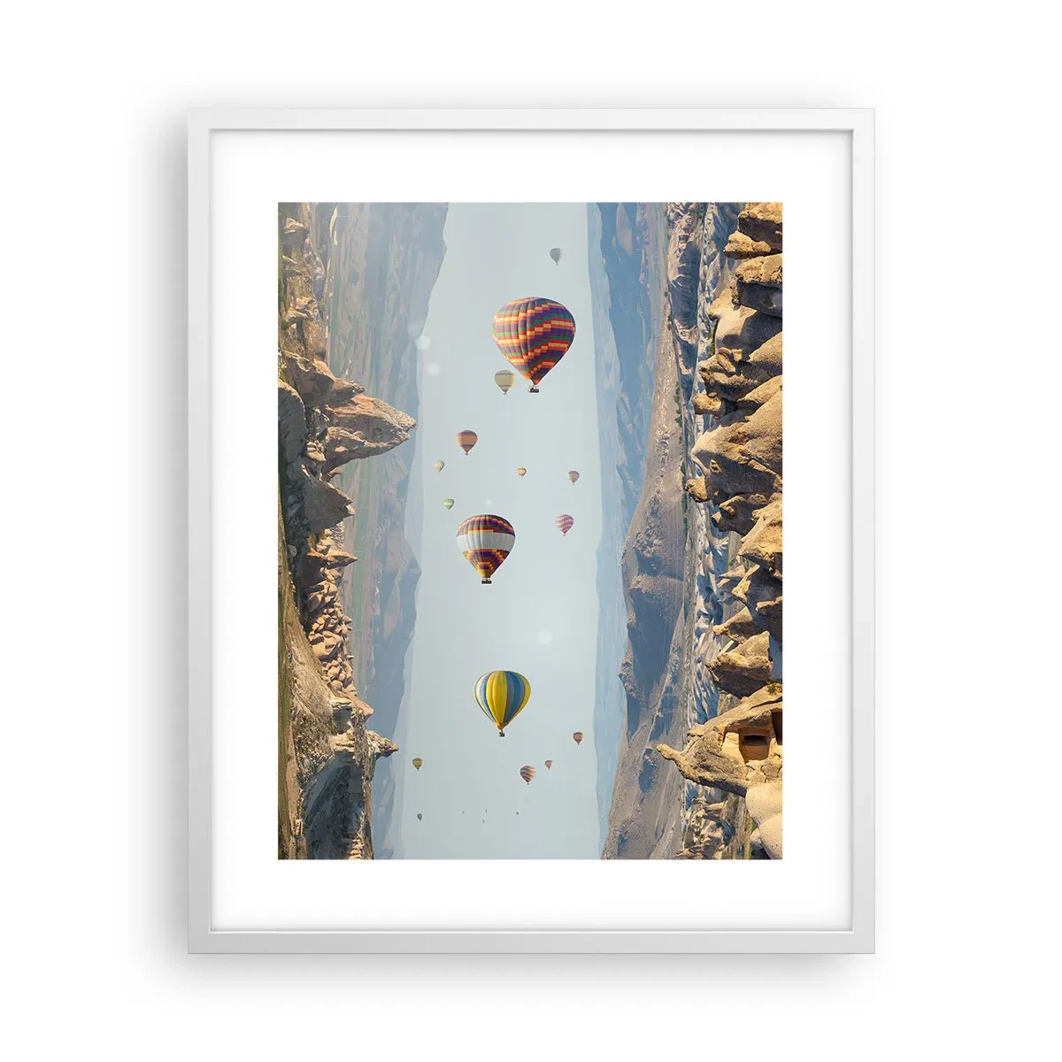 Poster in einem weißen Rahmen - Hier ist alles möglich - 40x50 cm