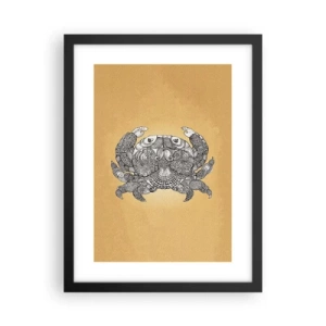 Poster in einem schwarzem Rahmen - Geschichten von Mr. Krabs - 30x40 cm