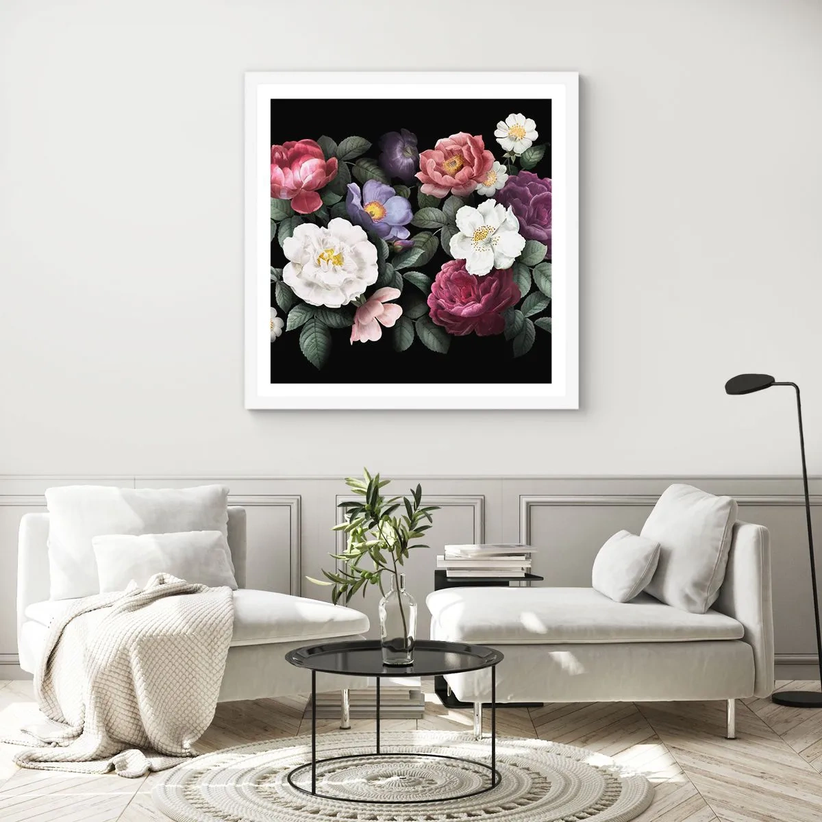 Poster in einem weißen Rahmen - Aus dem Englischen Garten - 60x60 cm