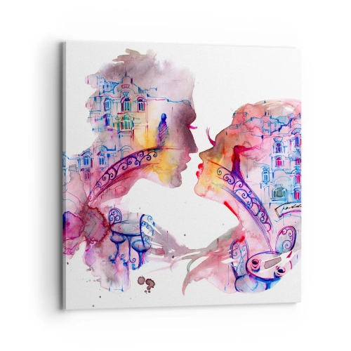 Bild auf Leinwand - Leinwandbild - Die geheime Seufzerbrücke - 70x70 cm