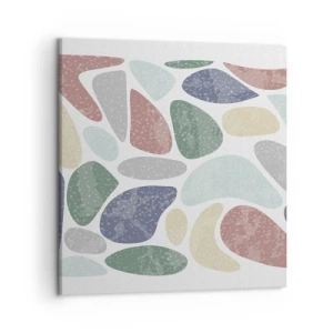 Bild auf Leinwand - Leinwandbild - Mosaik aus pulverförmigen Farben - 50x50 cm