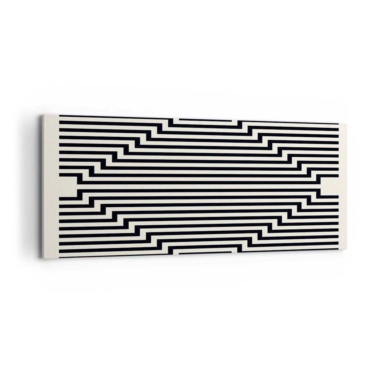 Bild auf Leinwand - Leinwandbild - Geometrische Illusion - 100x40 cm