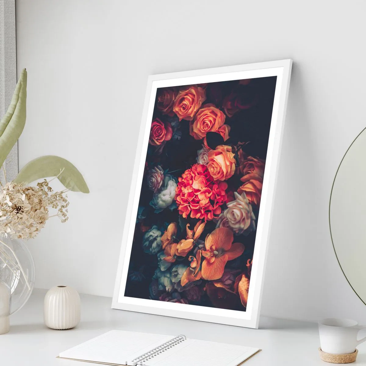 Poster in einem weißen Rahmen - Wie bei den holländischen Meistern - 30x40 cm