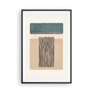 Poster in einem schwarzem Rahmen - Alles ist in Ordnung - 61x91 cm