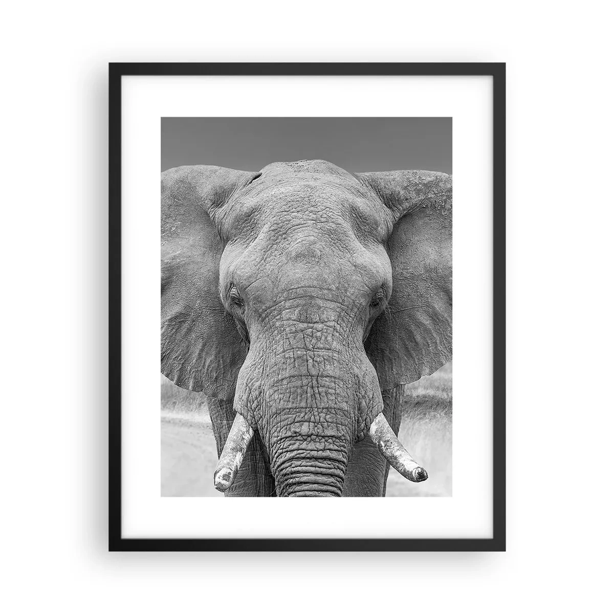 Poster in einem schwarzem Rahmen - Willkommen in meiner Welt - 40x50 cm