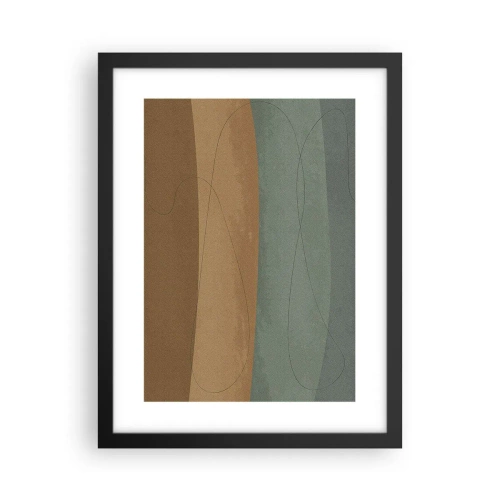 Poster in einem schwarzem Rahmen - Horizontale Komposition - 30x40 cm