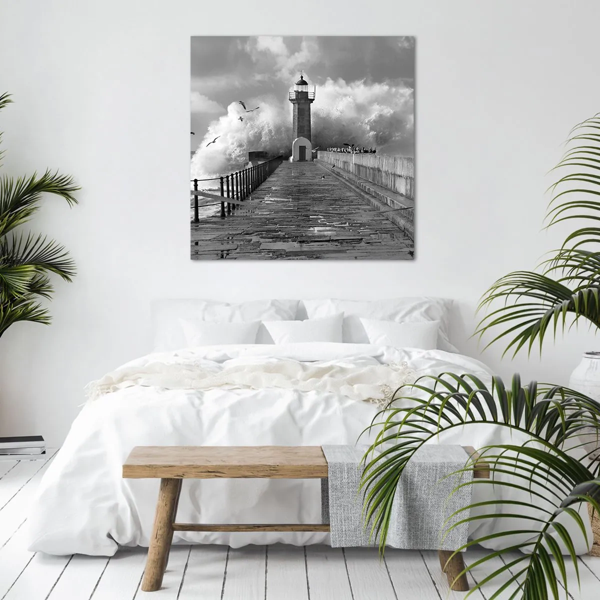 Bild auf Leinwand - Leinwandbild - Furchtlos - 70x70 cm