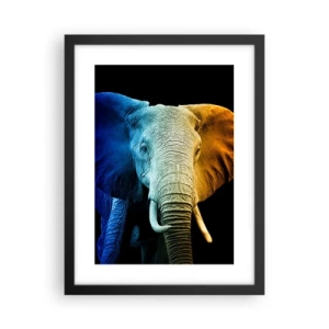 Poster in einem schwarzem Rahmen - Exzentrisch, kein Verrückter - 30x40 cm