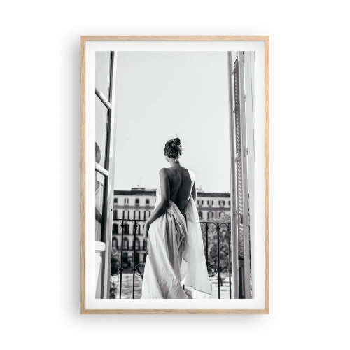 Poster in einem Rahmen aus heller Eiche - Erweckung der Sinne - 61x91 cm