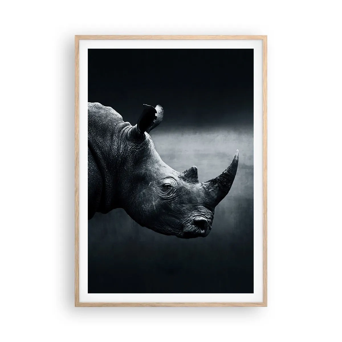 Poster in einem Rahmen aus heller Eiche - Richtiges Profil - 70x100 cm