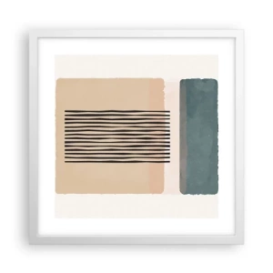 Poster in einem weißen Rahmen - Alles ist in Ordnung - 40x40 cm