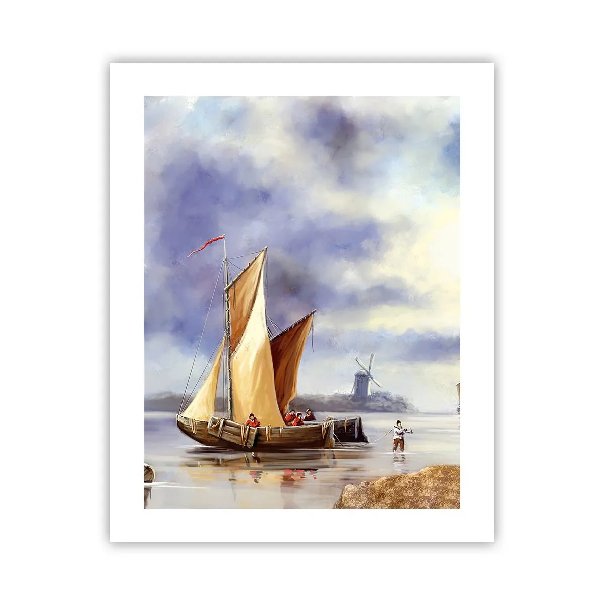 Poster - Die Rückkehr der Seeleute - 40x50 cm