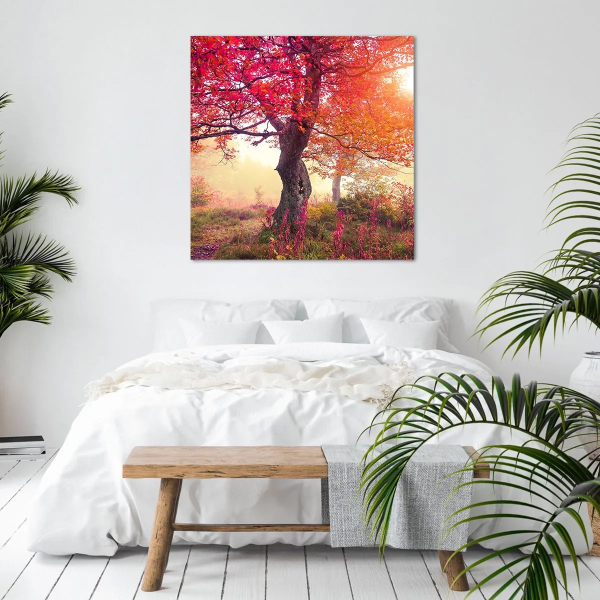 Bild auf Leinwand - Leinwandbild - Blühende Raserei - 40x40 cm