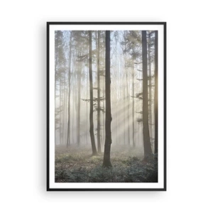 Poster in einem schwarzem Rahmen - Der Nebel ist auch aufgewacht - 70x100 cm