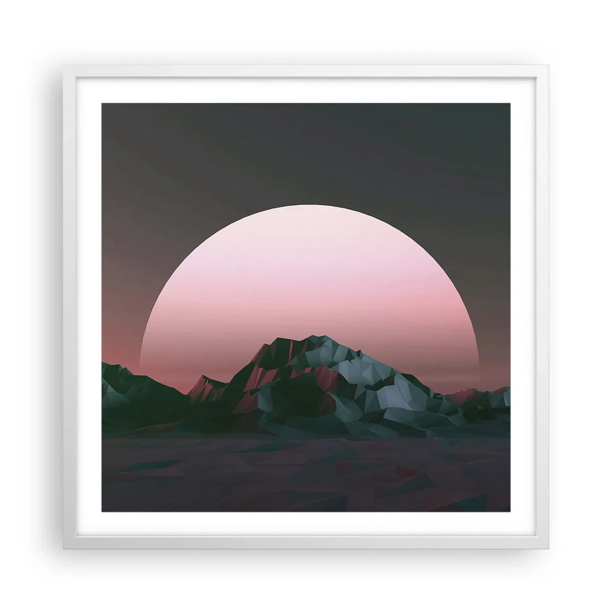 Poster in einem weißen Rahmen - In einer Nachbargalaxie - 60x60 cm