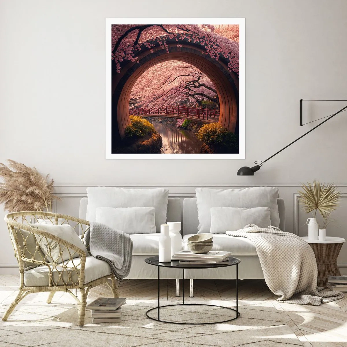 Poster - Japanischer Frühling - 50x50 cm