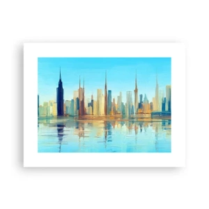 Poster - Sonnige Metropole - 40x30 cm