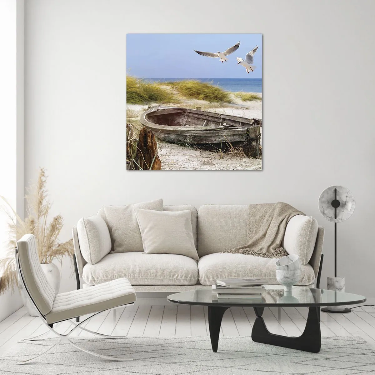 Glasbild - Bild auf glas - In Wind gebadet - 70x70 cm