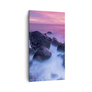 Bild auf Leinwand - Leinwandbild - Geburt bei Licht und Nebel - 45x80 cm