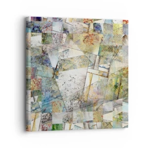 Bild auf Leinwand - Leinwandbild - Geometrische Mischung - 30x30 cm