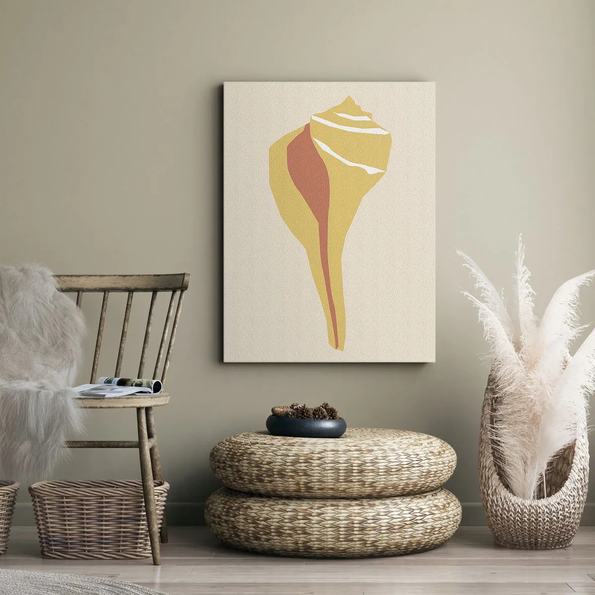 Bild auf Leinwand - Leinwandbild - Organische Abstraktion – Wachstum - 80x120 cm