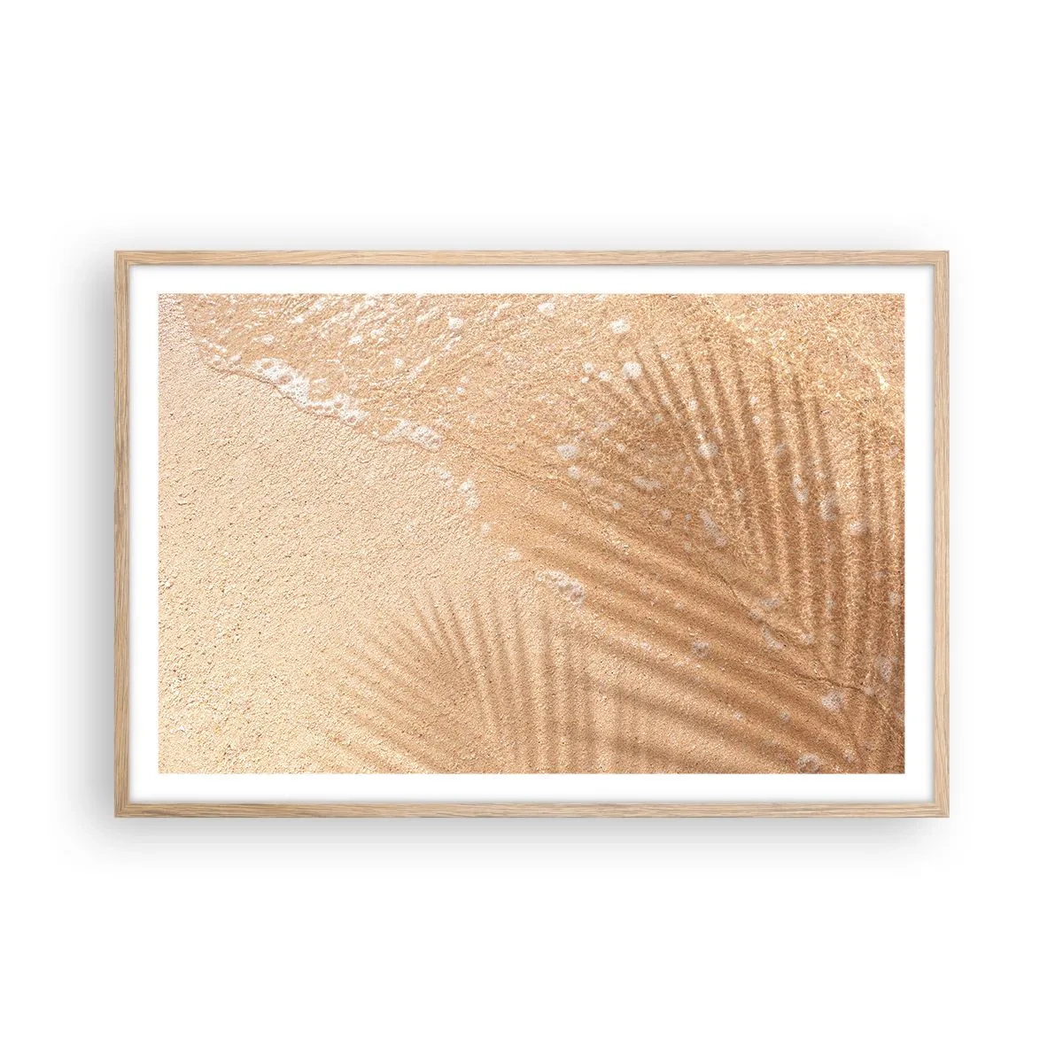 Poster in einem Rahmen aus heller Eiche - Der Schatten eines heißen Sommers - 91x61 cm