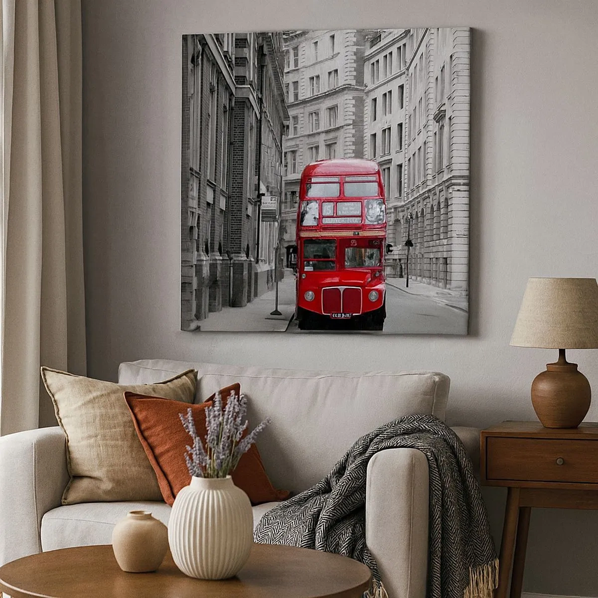 Bild auf Leinwand - Leinwandbild - Der Alltag muss nicht grau sein - 30x30 cm