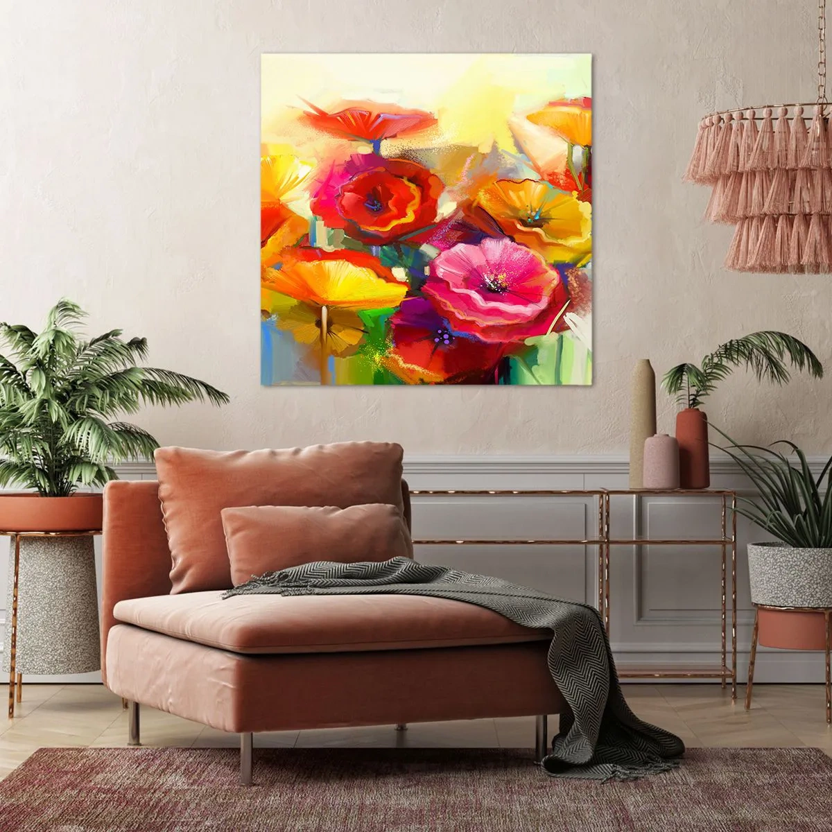 Bild auf Leinwand - Leinwandbild - Nicht nur rot - 40x40 cm