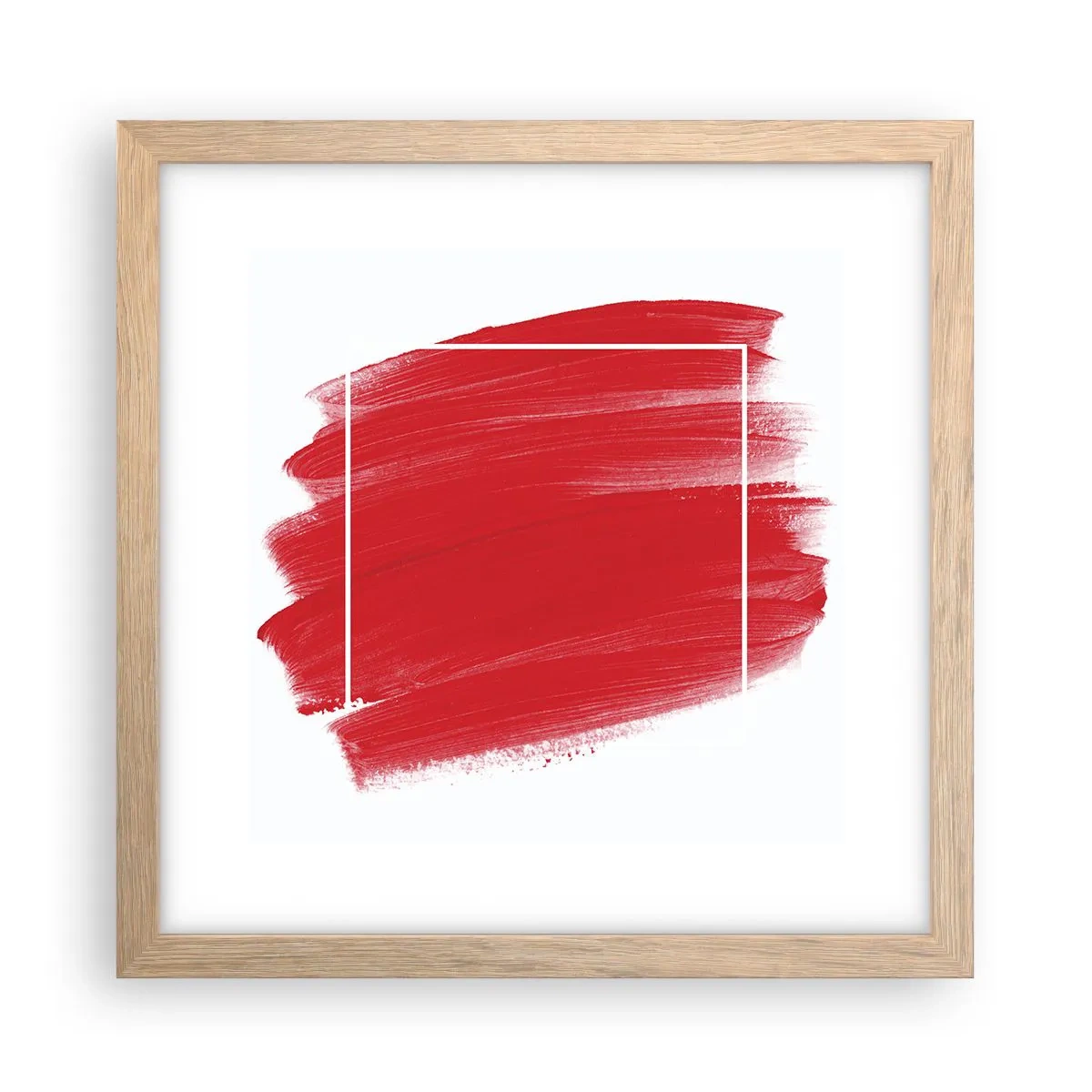 Poster in einem Rahmen aus heller Eiche - Aus dem Rahmen - 30x30 cm