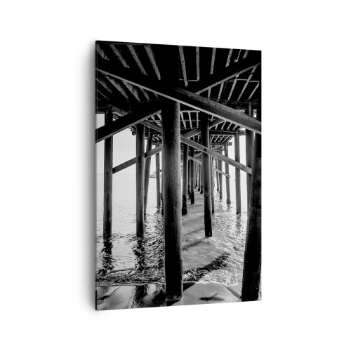 Bild auf Leinwand - Leinwandbild - Strandversteck - 70x100 cm