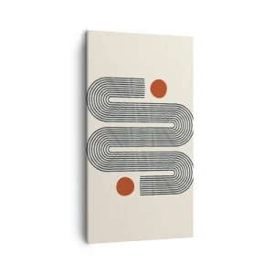 Bild auf Leinwand - Leinwandbild - Vom Anfang bis zum Ende - 45x80 cm