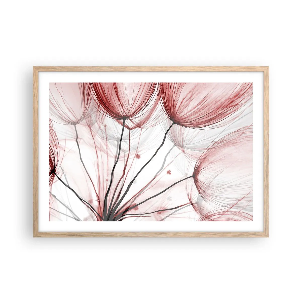 Poster in einem Rahmen aus heller Eiche - Vor der Abfahrt - 70x50 cm