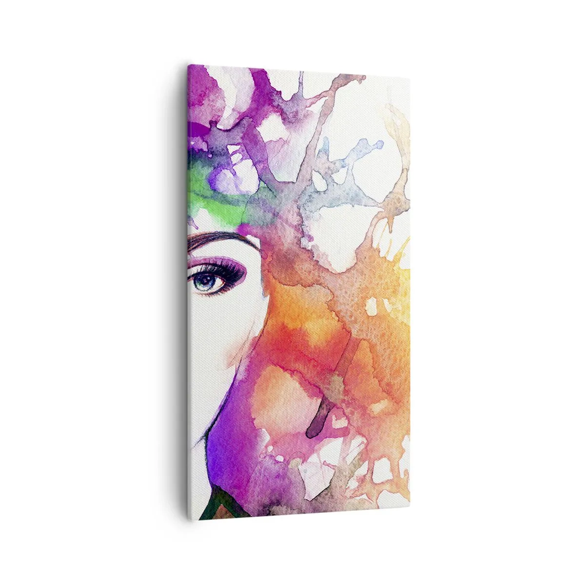 Bild auf Leinwand - Leinwandbild - Mit dem Kopf in den Wolken - 55x100 cm