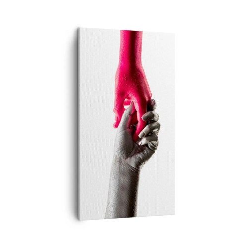 Bild auf Leinwand - Leinwandbild - Gemeinsam, obwohl anders - 45x80 cm