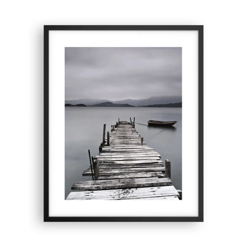 Poster in einem schwarzem Rahmen - Du kannst morgen gehen - 40x50 cm