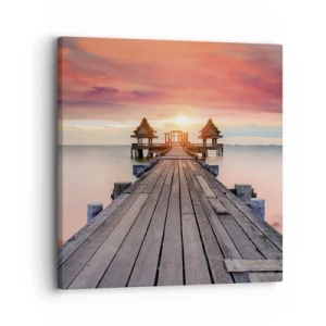 Bild auf Leinwand - Leinwandbild - Westen im Osten - 30x30 cm