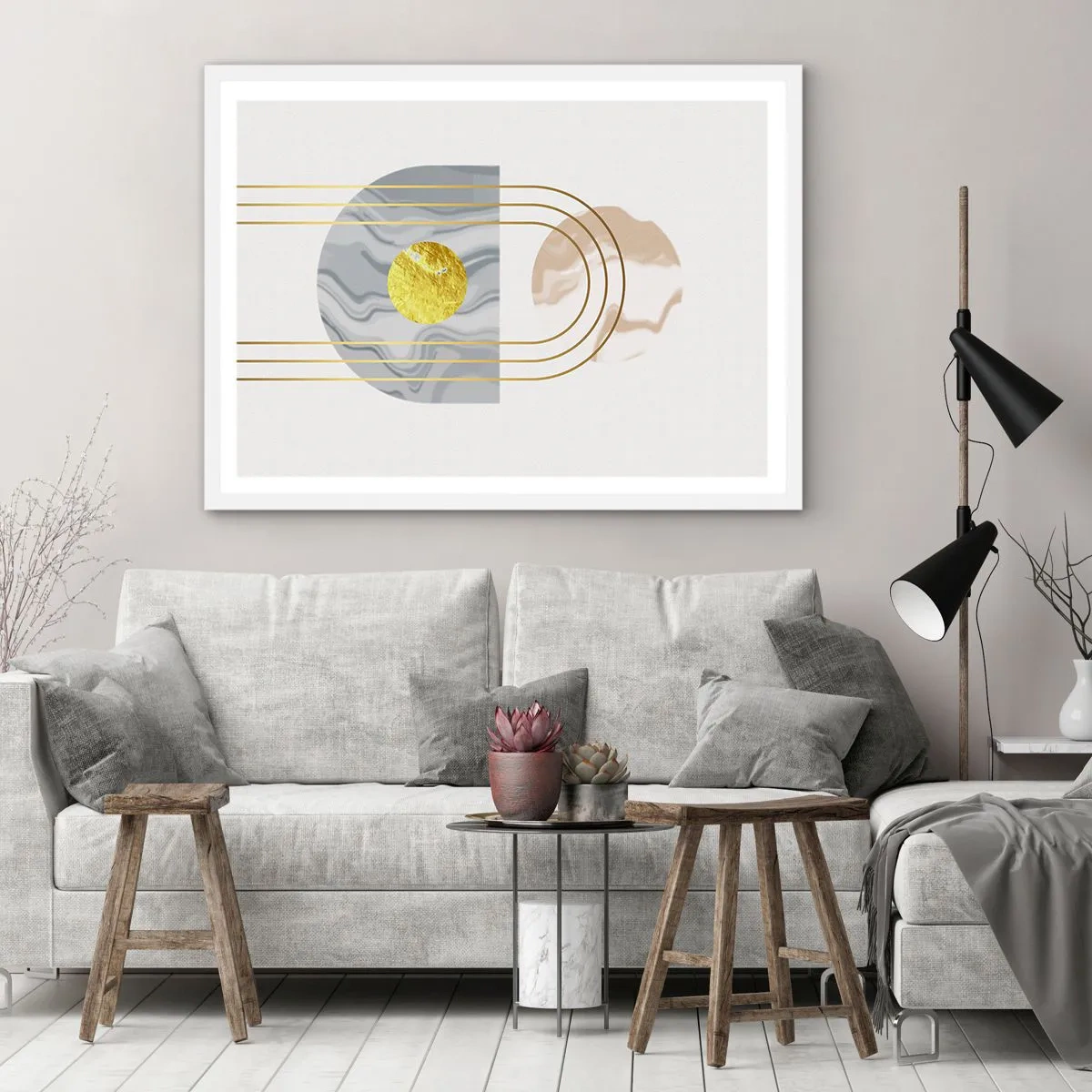 Poster in einem weißen Rahmen - Helligkeit und Brillanz - 100x70 cm