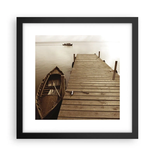 Poster in einem schwarzem Rahmen - Großer Frieden - 30x30 cm