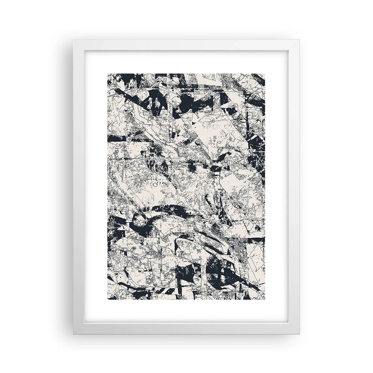 Poster in einem weißen Rahmen - Durchdringung der Gegensätze - 30x40 cm