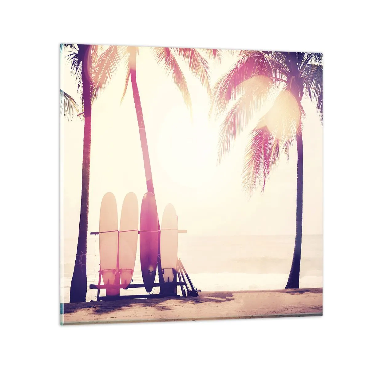 Glasbild - Bild auf glas - Es wird ein toller Tag - 60x60 cm