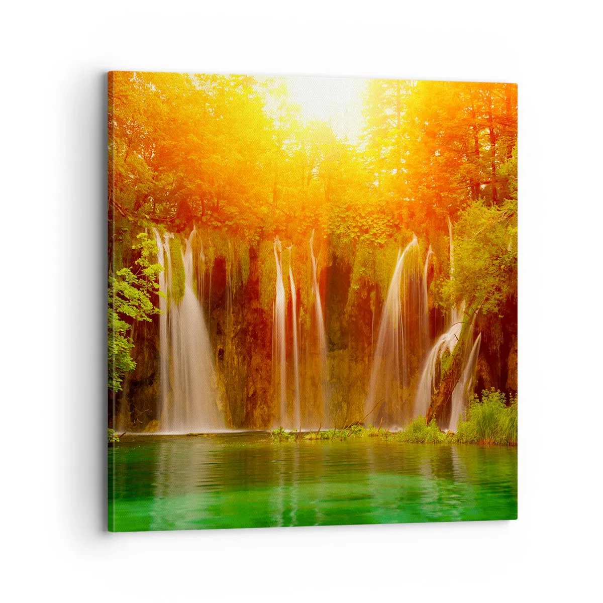 Bild auf Leinwand - Leinwandbild - In der Sonne und im Schatten - 70x70 cm